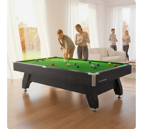 Більярдний стіл THUNDER BOLD-BLACK 7FT, 214 х 122 х 81 см
