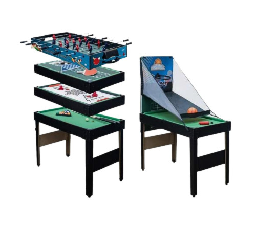 Stół Bilardowy Piłkarzyki Cymbergaj Ping Pong Wielofunkcyjny Zestaw 16w1