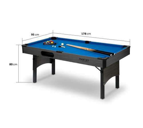Більярдний стіл з аксесуарами Neo-Sport NS-809, 178 x 95 x 80 см Більярдний стіл з аксесуарами Neo-Sport NS-809, 178 x 95 x 80 см
