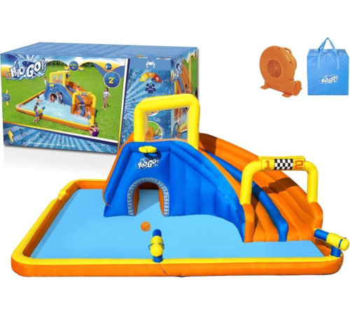 Надувний ігровий майданчик Super Speedway Mega Park Bestway 53377 551x502х261 см Надувний ігровий майданчик Super Speedway Mega Park Bestway 53377 551x502х261 см