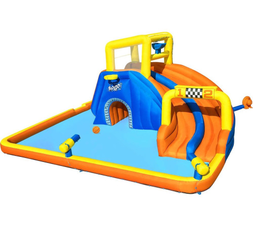 Надувний ігровий майданчик Super Speedway Mega Park Bestway 53377 551x502х261 см Надувний ігровий майданчик Super Speedway Mega Park Bestway 53377 551x502х261 см