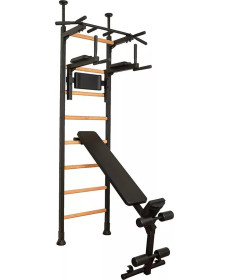 Шведська стінка BenchK 523 240 х 67 см, чорна