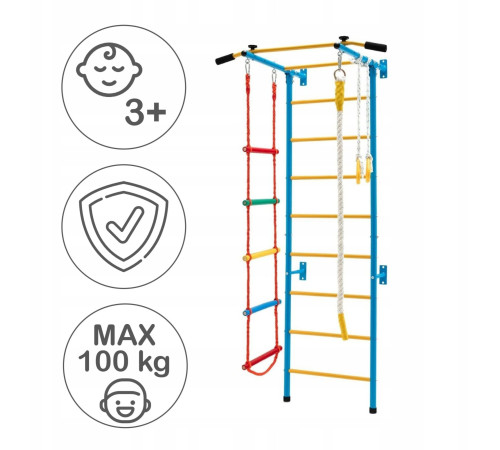Шведська стінка Małpiszon Smart 223 х 109 см з аксесуарами