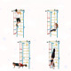 Шведська стінка Małpiszon Smart 223 х 109 см з аксесуарами