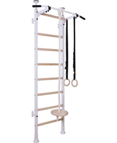 Шведська стінка BenchK 830054 з металевою штангою та аксесуарами