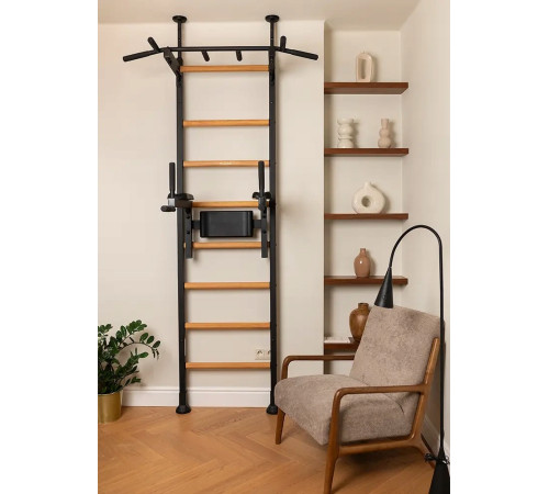 Шведська стінка Drabinka BenchK 522, чорна
