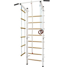 Шведська стінка Małpiszon Sport Child 210 х 50 см, біла