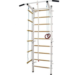 Шведська стінка Małpiszon Sport Child Plus 230 х 115 см, біла 
