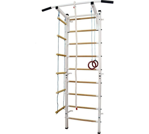 Шведська стінка Małpiszon Sport Child Plus 230 х 115 см, біла