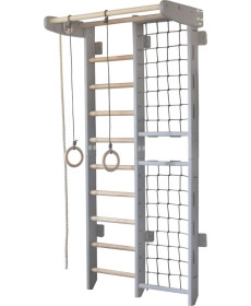 Шведська стінка Małpiszon Kombik Irelio 225 х 107 см, сіра