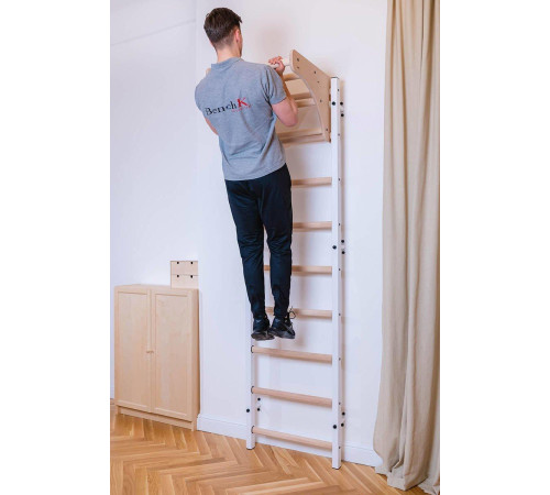 Шведська стінка BenchK 310W 240 x 67 см, біла
