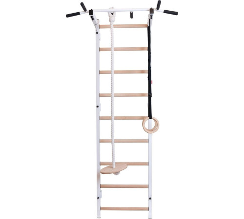 Шведська стінка BenchK 311W 240 x 67 см з аксесуарами, біла
