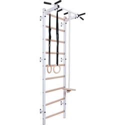 Шведська стінка BenchK 311W 240 x 67 см з аксесуарами, біла
