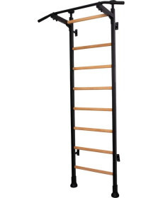 Шведська стінка BenchK 521B 240 х 67 см з турніком, чорна
