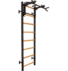Шведська стінка BenchK 231B 230 х 116,5 см з турніком, чорна