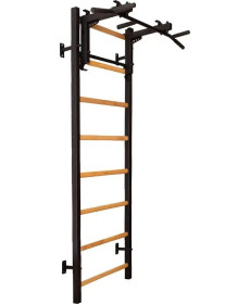 Шведська стінка BenchK 231B 230 х 116,5 см з турніком, чорна