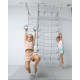 Шведська стінка Małpiszon Next-5 Max 220 х 154 см з матрацом, біла