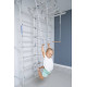 Шведська стінка Małpiszon Next-5 Max 220 х 154 см з матрацом, біла