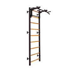 Шведська стінка BenchK 731В 240 х 116,5 см см з турніком, чорна