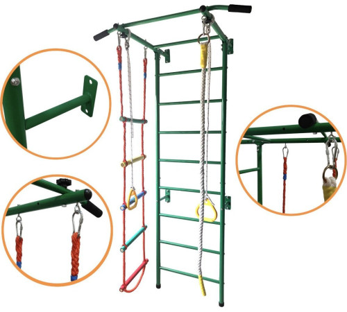 Шведська стінка MASTER Ribs 5 225 х 85 см, зелена