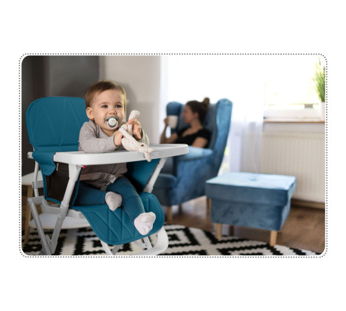 Стільчик для годування Ricokids Nuco 70 х 60 х 95 см - синьо-білий