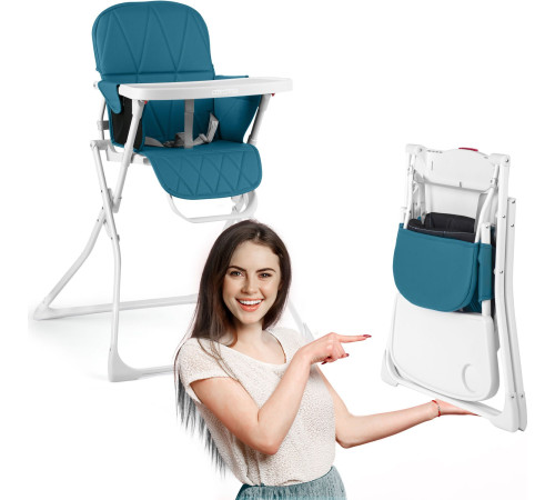 Стільчик для годування Ricokids Nuco 70 х 60 х 95 см - синьо-білий