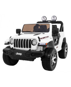 Дитяча акумуляторна машинка Jeep Wrangler Rubicon Біла