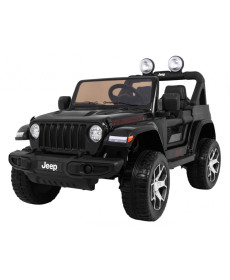 Дитяча акумуляторна машинка Jeep Wrangler Rubicon Чорна
