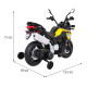 Дитячий акумуляторний мотоцикл BMW F850 GS Жовтий + Опорні колеса + Аудіо LED + Free Start + EVA