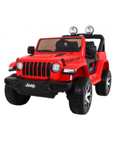 Дитяча акумуляторна машинка Jeep Wrangler Rubicon Червона
