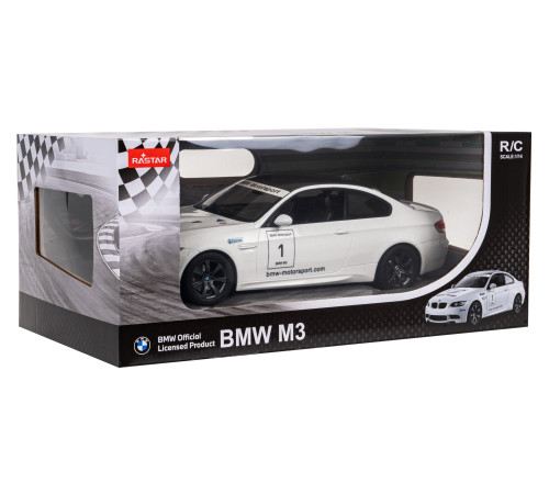 BMW M3 білий RASTAR модель 1:14 Автомобіль на дистанційному керуванні + пульт 2,4 ГГц