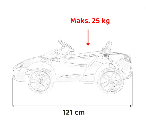 Дитяча акумуляторна машинка McLaren Artura на акумуляторі Синя