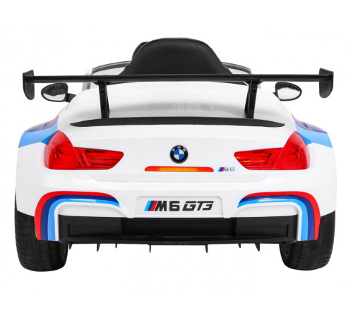 Дитяча акумуляторна машинка BMW M6 GT3 Біла