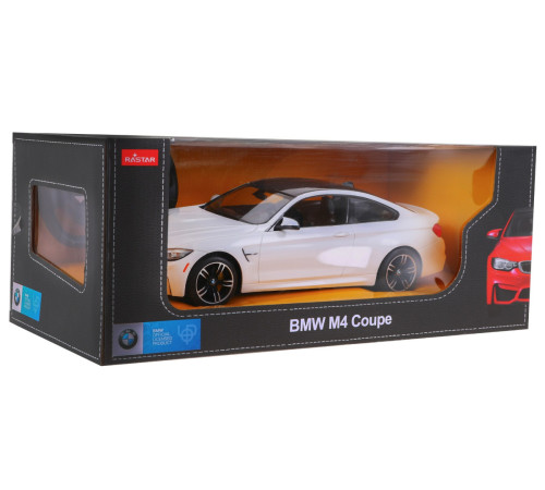 BMW M4 Coupe білий RASTAR модель 1:14 Авто на дистанційному керуванні + пульт 2,4 ГГц