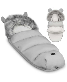 Конверт Elmi Ricokids для коляски та санок, 95 х 48 см - сірий