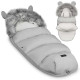 Конверт Elmi Ricokids для коляски та санок, 95 х 48 см - сірий