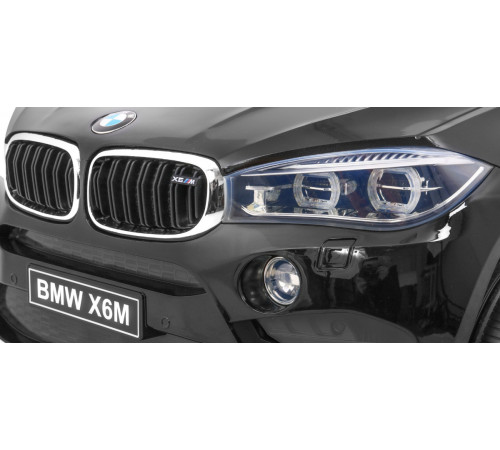 Дитяча акумуляторна машинка BMW X6M Чорна