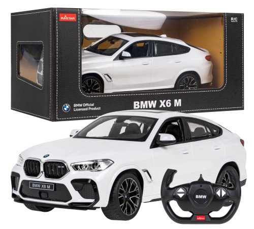 BMW X6 M білий RASTAR модель 1:14 Авто на дистанційному керуванні + пульт 2,4 ГГц