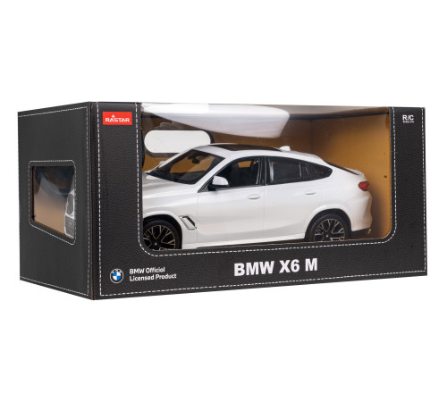 BMW X6 M білий RASTAR модель 1:14 Авто на дистанційному керуванні + пульт 2,4 ГГц