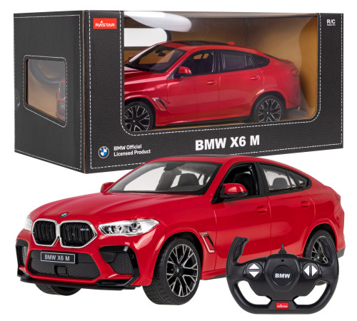 BMW X6 M червоний RASTAR модель 1:14 Автомобіль на дистанційному керуванні + пульт 2,4 ГГц