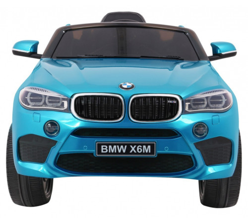 Дитяча акумуляторна машинка BMW X6M Синя