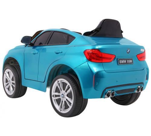 Дитяча акумуляторна машинка BMW X6M Синя