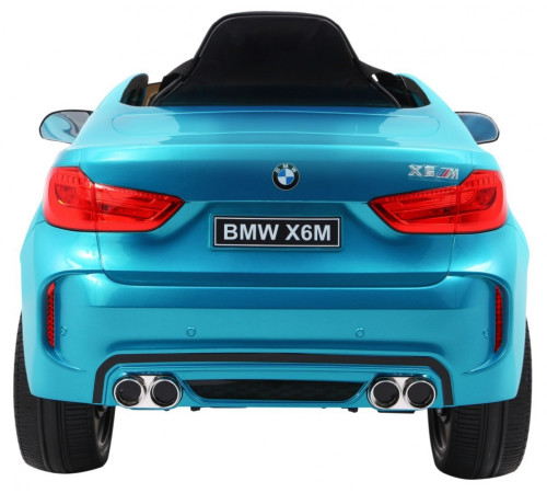 Дитяча акумуляторна машинка BMW X6M Синя