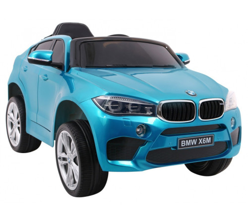 Дитяча акумуляторна машинка BMW X6M Синя