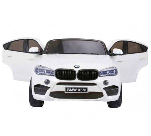 Дитяча акумуляторна машинка BMW X6M XXL для 2 дітей Біла