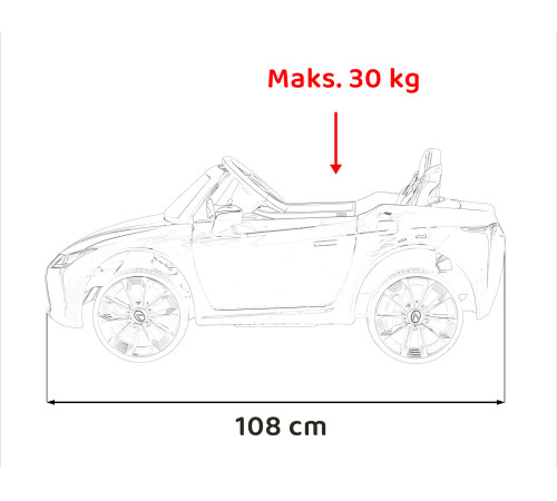 Дитяча акумуляторна машинка Lexus LC500 Чорна