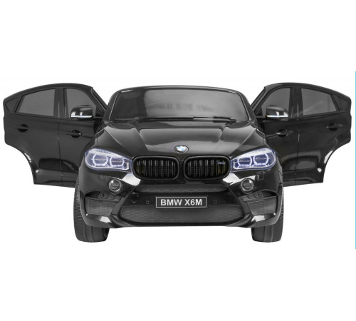 Дитяча акумуляторна машинка BMW X6M XXL для 2 дітей Чорна