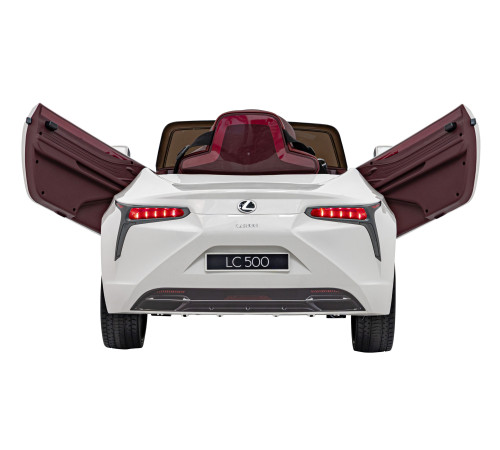 Дитяча акумуляторна машинка Lexus LC500 Біла