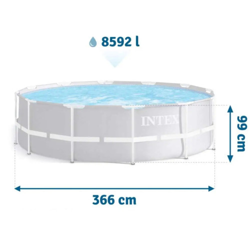 Басейн каркасний 10в1 Intex INT-26716, 366 x 99 см