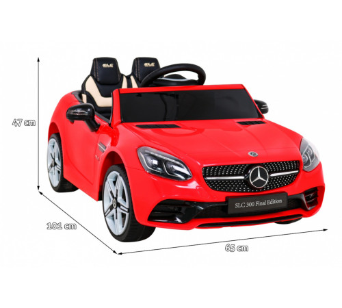 Дитяча акумуляторна машинка Mercedes Benz SLC300 Червона